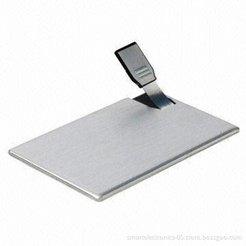 Credit Card USB Flash Drives, 64MB-128GB Capacity